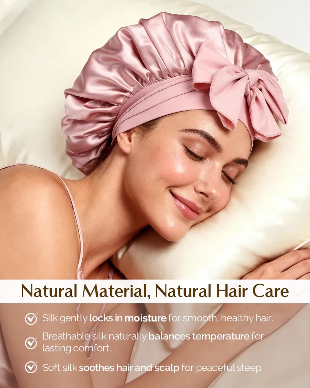 Adjustable Silk Bonnet
